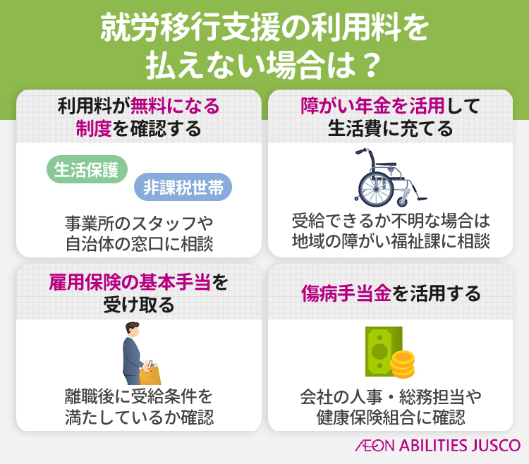 就労移行支援の利用料を払えない場合は？